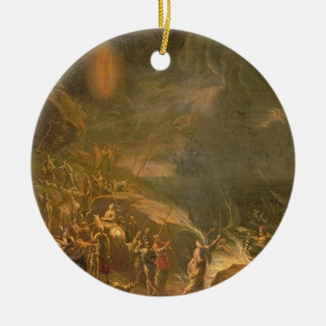 Korsa det röda havet julgransprydnad keramik (Framsidan)