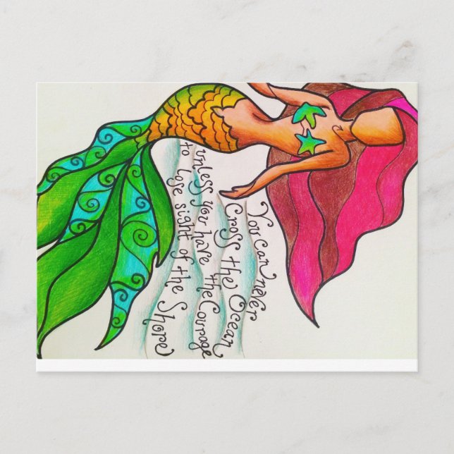 Korsa havvykortet vykort (Framsida)