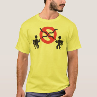 Korsa inte strömmer tee shirt