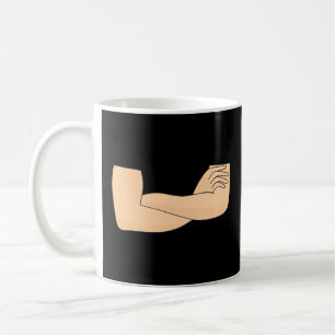 Korsad arm kaffemugg