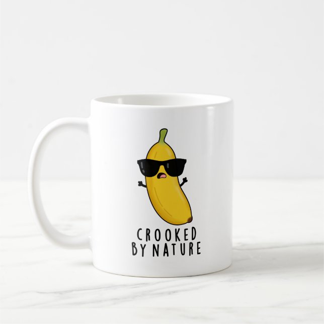 Korsad av Nature Funny Banana Pun Kaffemugg (Vänster)