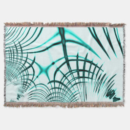 Korsad cyanakakrökt spårning på ljusbakgrund filt