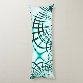 Korsad cyanakakrökt spårning på ljusbakgrund kroppskudde