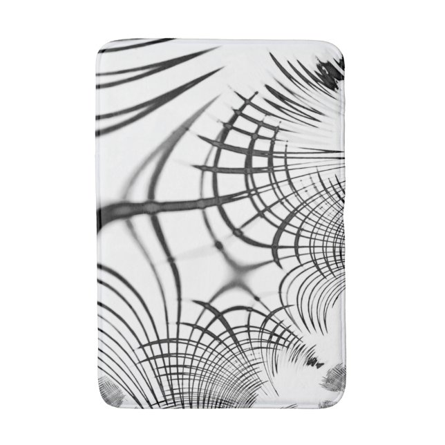 Korsad grått linjer påminner oss om teckning i klo badrumsmatta (Framsidan (Vertikal))