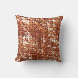 Korsad linjer och rost kvadratisk nos kudde