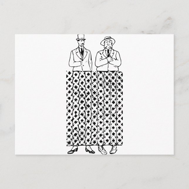 Korsad optisk legbild vykort (Framsida)