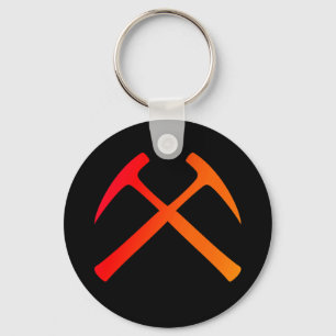 Korsad sten bultar Keychain Nyckelring