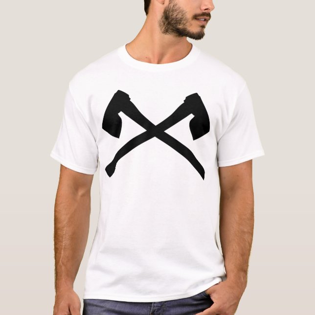 korsad symbol för ax yxa tröja (Framsida)