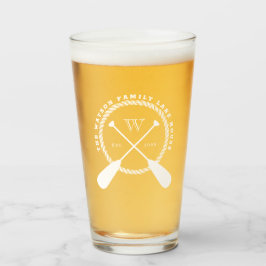 Korsad vit paddlar sjöhuset tillfogar efternamn glaskopp