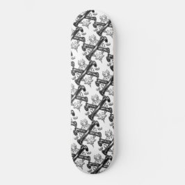 Korsade benfiligree skateboard bräda 20 cm