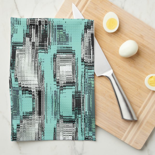 Korsade bildpunktsrutor för linjer som bildar abst kökshandduk (Vikt i Fjärdedel)