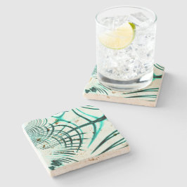 Korsade cyankurvspår på ljusbakgrund stenunderlägg