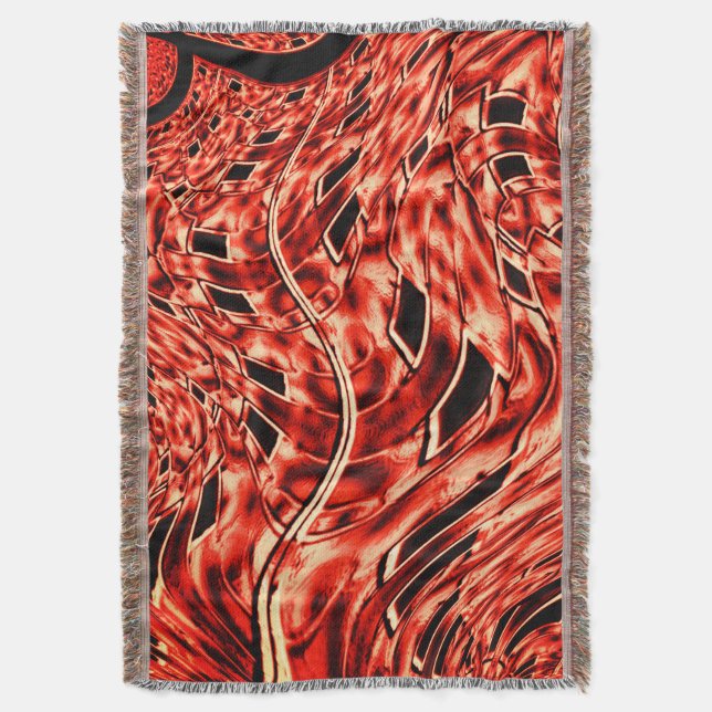 Korsade eller bruna rutor filt (Framsidan Vertikal)