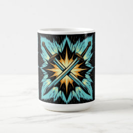 Korsade Fantasy Pilar med Glödande Energi – Dynami Kaffemugg