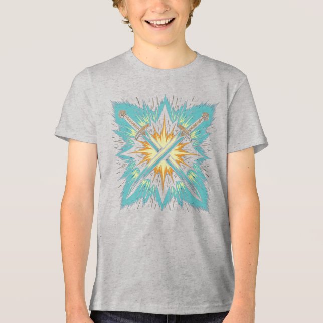 Korsade Fantasy Pilar med Glödande Energi – Dynami T Shirt (Framsida)