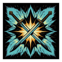 Korsade Fantasy Pilar med Lysande Energi – Dynamis