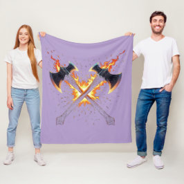 Korsade fantasyxor med eldfull energi – Kraftfulla Fleecefilt