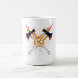 Korsade Fantasyyxor med Eldig Energi – Kraftfull Kaffemugg