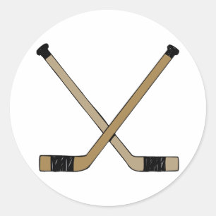 Korsade fästpunkter runt klistermärke