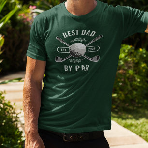 Korsade Golf-Klubbar och Golf Boll Best Pappa per T Shirt