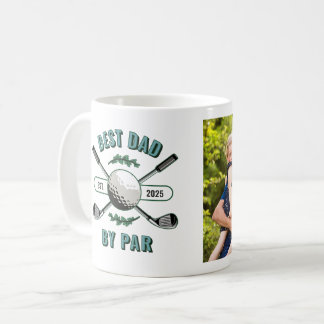 Korsade golfklubbor & boll foto Bästa pappa enligt Kaffemugg