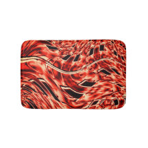 Korsade kvadrater speglade i korallbildbad