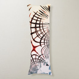 Korsade linjer i olika färger, ljus bakgrund kroppskudde