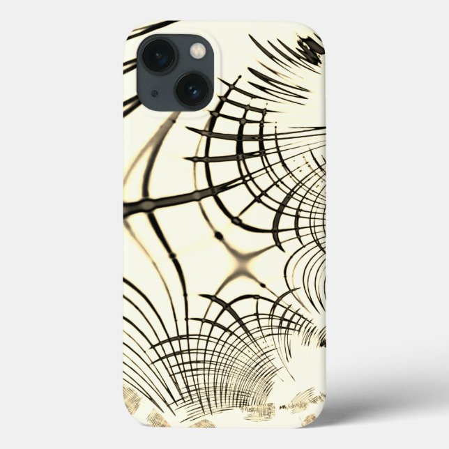 Korsade nöt-bruna kurvspår, ljusbakgrund (Baksida)