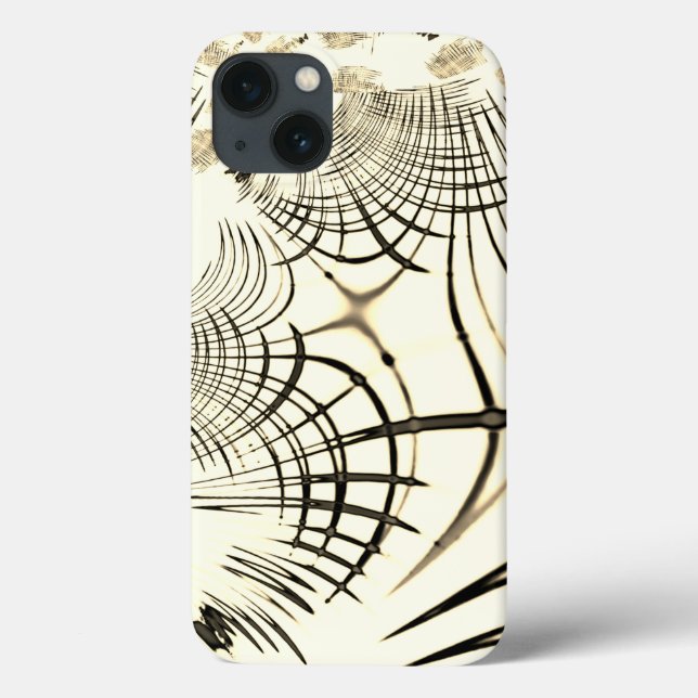 Korsade nöt-bruna kurvspår, ljusbakgrund (Baksida)