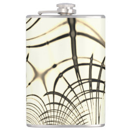 Korsade nöt-bruna kurvspår, ljusbakgrund fickplunta