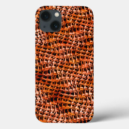 Korsade och vågigt koralljute, rött och orange