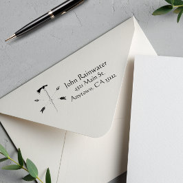 Korsade pilar och Ax-Personlig Självfärgande Stämpel