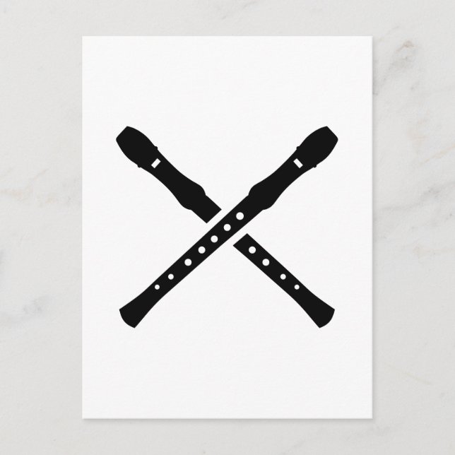 Korsade plommon vykort (Framsida)