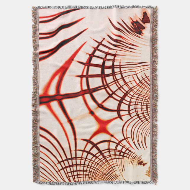 Korsade röda böjda spår med åldras filt (Framsidan Vertikal)