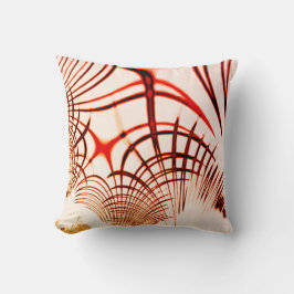 Korsade röda bruna kurvspår, åldras, effekt kudde