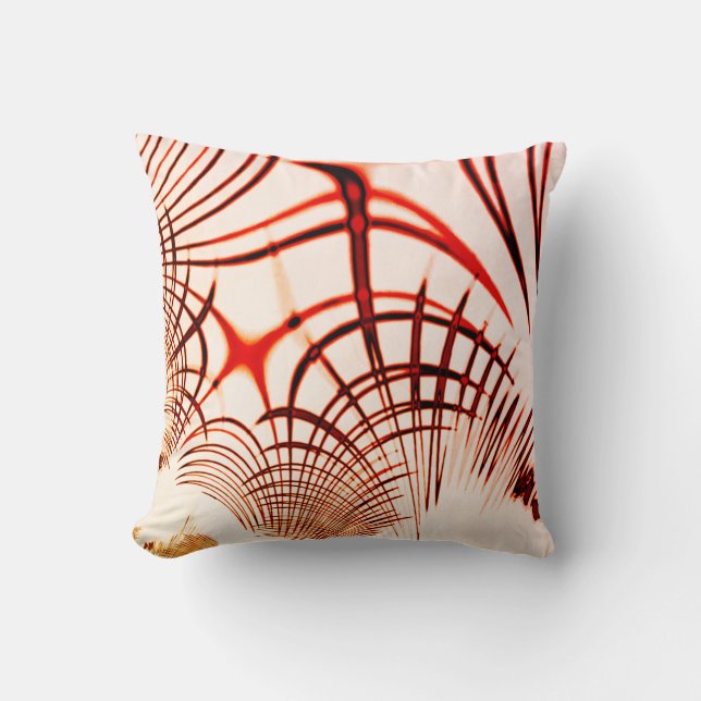 Korsade röda bruna kurvspår, åldras, effekt kudde (Framsida)