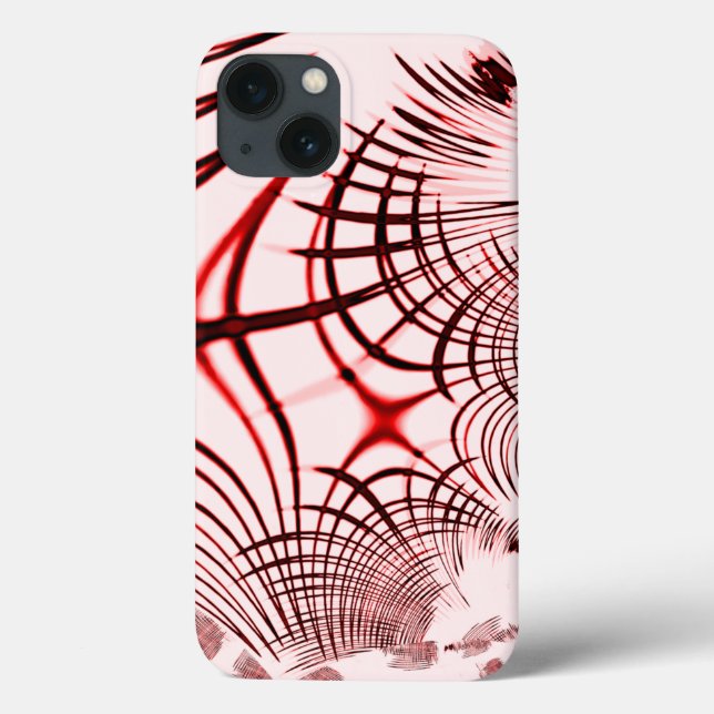 Korsade röda kurvspår på klar bakgrund (Baksida)