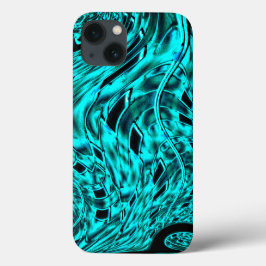 Korsade rutor speglade i cyanbildsbild