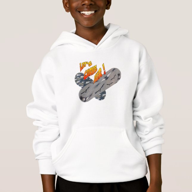 Korsade SkateboardkomfortBlend Hoodie Tee (Framsida)