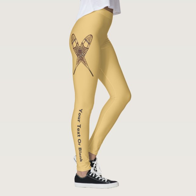 Korsade snöskor leggings (Höger)