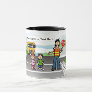 Korsande Guard Tecknad av PrintedPerfection.com Mugg
