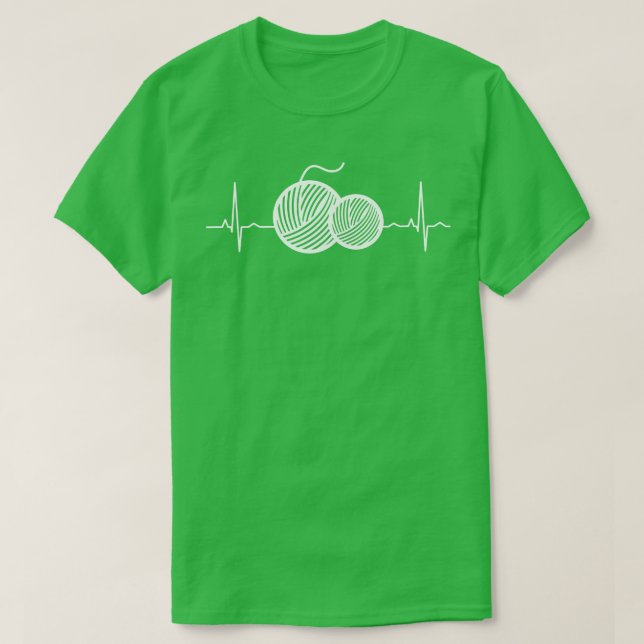 Korsande korsthetstråd - pulsslag t shirt (Design framsida)