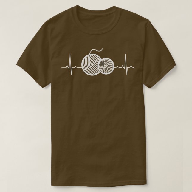 Korsande korsthetstråd - pulsslag t shirt (Design framsida)