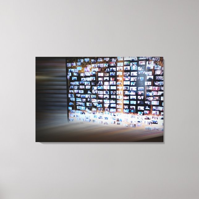 Korsande online gräns canvastryck (Framsida)