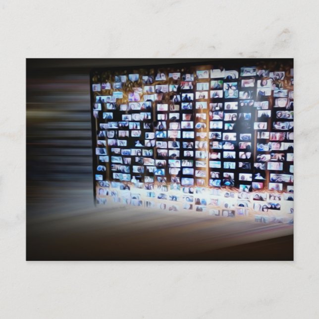 Korsande online gräns vykort (Framsida)