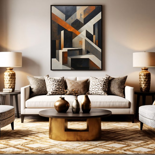 Korsande strukturer canvastryck (Skapare uppladdad)