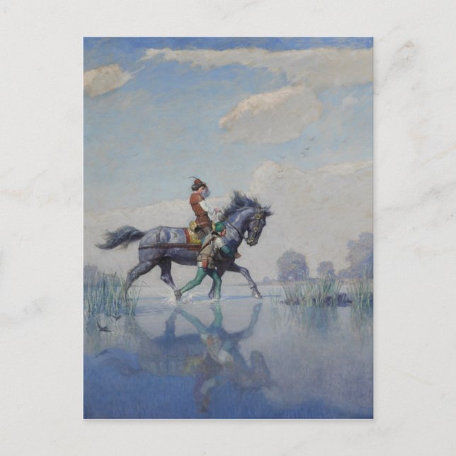 Korsar Fens, c. 1916 ingiven av N.C. Wyeth Vykort (Framsida)