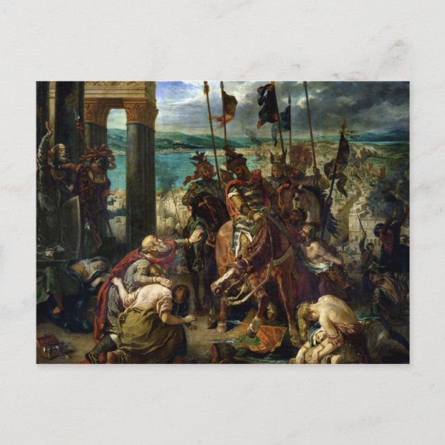 Korsarnas inträde i Konstantinopel Vykort (Framsida)