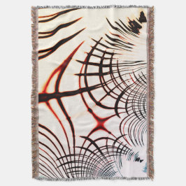 Korsat linjer av varierat färg i ljusbakgrund filt