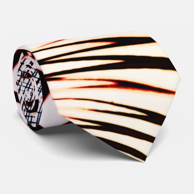 Korsat linjer av varierat färg i ljusbakgrund slips (Rullad)